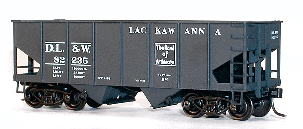 Accurail 2555 HO Scale 55 Ton 2 Bay Open Hopper Kit Lackawanna DL&W - NOS 1 Accurail 2555 HO Scale 55 Ton 2 Bay Open Hopper Kit Lackawanna DL&W - NOS