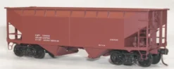 Accurail 7798 HO Scale 50 Ton Offset Side Twin Hopper Kit Data Only Mineral Red - NOS