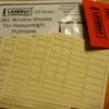 American Model Builders 381 HO Scale Buff Universal Window Shades For Walthers Or Branchline