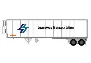 Athearn 16075 HO Scale 40' Fruehauf Z-Van Reefer Trailer Leaseway IMSZ 470145 1 Athearn 16075 HO Scale 40' Fruehauf Z-Van Reefer Trailer Leaseway IMSZ 470145