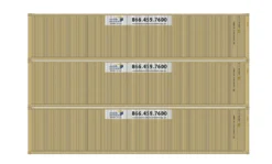 Athearn 16389 HO Scale 40' Low Cube Container Mobile Modular 3 Pack #1