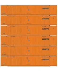 Athearn 28524 HO Scale 53' CIMC Intermodal Container Schneider SNLU 6 Pack #2