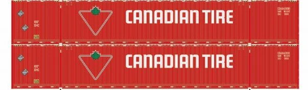 Athearn 28535 HO Scale 60' Intermodal (Singamas) Container Canadian Tire CDAU 2 Pack #1 1 Athearn 28535 HO Scale 60' Intermodal (Singamas) Container Canadian Tire CDAU 2 Pack #1
