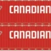 Athearn 28536 HO Scale 60' Intermodal (Singamas) Container Canadian Tire CDAU 2 Pack #2