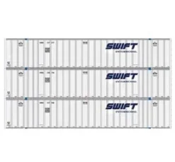 Athearn 40123 HO Scale 53' Stoughton Intermodal Container Swift SWRU 3 Pack #2