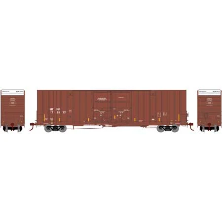 Athearn 75325 HO Scale 60' Gunderson Double Door Hi-Cube Boxcar Mississippi & Tennessee MTNR 175177 2 Athearn 75325 HO Scale 60' Gunderson Double Door Hi-Cube Boxcar Mississippi & Tennessee MTNR 175177 - Image 2