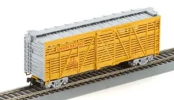 Athearn 75964 HO Scale 40' Stock Car Union Pacific "Yellow" UP 42608D - NOS