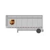 Athearn 90212 HO Scale 28' Drop Sill Parcel Trailer UPS Shield 348292