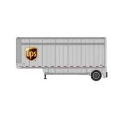 Athearn 90212 HO Scale 28' Drop Sill Parcel Trailer UPS Shield 348292