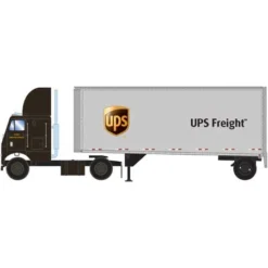 Athearn 91066 HO Scale 2 Axle Freightliner With 28' Trailer UPS