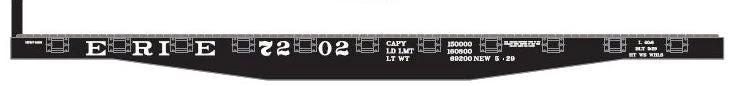 Athearn 97728 HO Scale 40' Flatcar Erie 7202 - NOS 1 Athearn 97728 HO Scale 40' Flatcar Erie 7202 - NOS