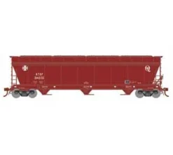 Athearn Genesis G15431 HO Scale ACF 4600 3 Bay Covered Hopper Santa Fe ATSF 314275