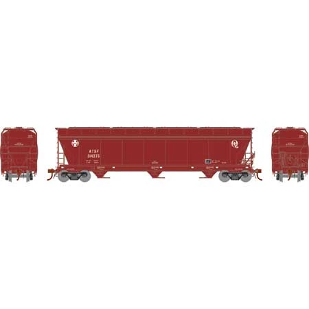 Athearn Genesis G15431 HO Scale ACF 4600 3 Bay Covered Hopper Santa Fe ATSF 314275 2 Athearn Genesis G15431 HO Scale ACF 4600 3 Bay Covered Hopper Santa Fe ATSF 314275 - Image 2