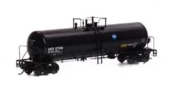 Athearn Genesis G40161 HO Scale GATC 20,000 Gal Tank Car Black GATX 27106