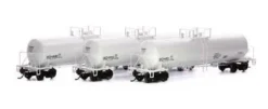 Athearn Genesis G40172 HO Scale GATC 20,000 Gal Tank Car White GATX 3 Pack