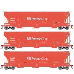 Athearn Genesis G89951 HO Scale Trinity 3 Bay Covered Hopper GACX 3 Pack #2