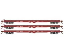 Athearn HO Scale 98082 60' Flatcar Chicago & Eastern Illinois C&EI 3 Pack