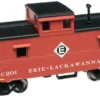 Atlas Trainman 11327 HO Scale Cupola Caboose Erie Lackawanna C186 - NOS