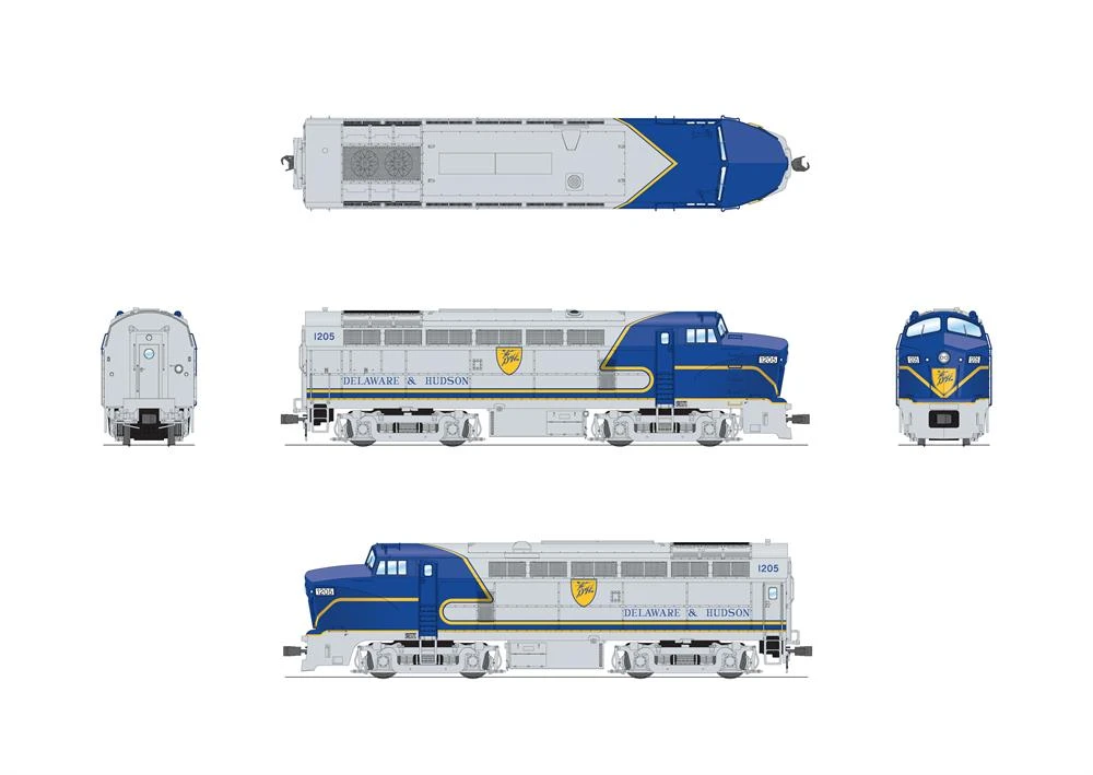 BLI 7745 HO Scale Baldwin RF-16 Sharknose Diesel Delaware & Hudson D&H 1216 - Paragon4 2 BLI 7745 HO Scale Baldwin RF-16 Sharknose Diesel Delaware & Hudson D&H 1216 - Paragon4 - Image 2