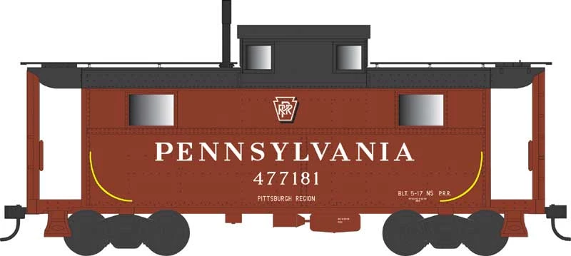 Bowser 43369 HO Scale PRR N5 Caboose Cabin Pennsylvania "Pittsburgh" PRR 477181 1 Bowser 43369 HO Scale PRR N5 Caboose Cabin Pennsylvania "Pittsburgh" PRR 477181