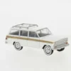 Brekina 19870 HO Scale 1967 Jeep Wagoneer Woodgrain And White