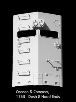 Cannon & Company 1153 HO Scale EMD Long Hood Ends Dash 2 (2-Pack)