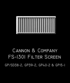 Cannon & Company 1301 HO Scale Inertial Filter Screens Late Dash-2 GPs (4-Pack)