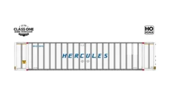 Class One Model Works HO Scale Hyundai 48' Container Hercules HRCU 160103 / 160114 2-Pack #1