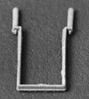 Details Associates SS-6414 HO Scale Freight Car Straight Stirrups Bottom Mount (8 Pack)