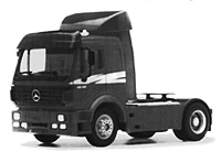 Herpa 143158 HO Scale Mercedes-Benz SK Tractor (Colors Vary)