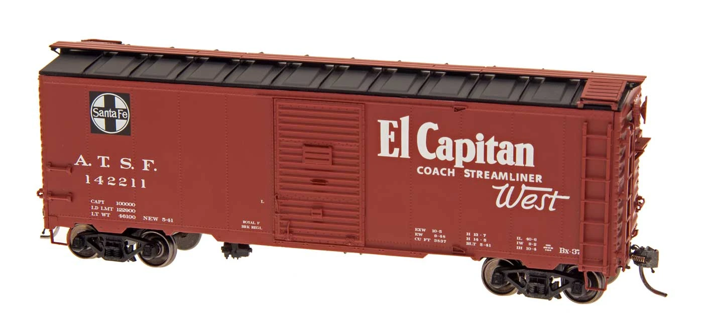 Intermountain 45833 HO Scale 40' Modified AAR Boxcar Santa Fe "El Capitan" ATSF 1 Intermountain 45833 HO Scale 40' Modified AAR Boxcar Santa Fe "El Capitan" ATSF
