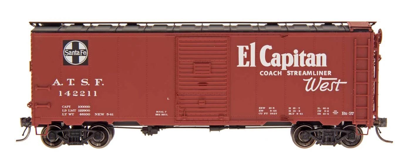 Intermountain 45833 HO Scale 40' Modified AAR Boxcar Santa Fe "El Capitan" ATSF 2 Intermountain 45833 HO Scale 40' Modified AAR Boxcar Santa Fe "El Capitan" ATSF - Image 2
