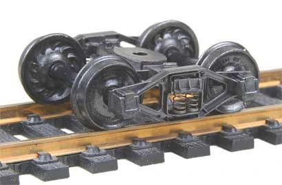 Kadee HO Scale 554 Bettendorf T-Section Trucks With 33" Ribbed Back Wheels - Self Centering 1 Kadee HO Scale 554 Bettendorf T-Section Trucks With 33" Ribbed Back Wheels - Self Centering