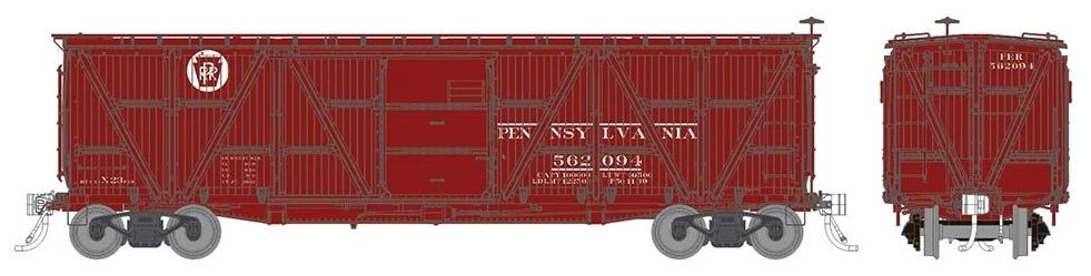Rapido Trains 177005A HO Scale X23 Boxcar Circle Keystone Pennsylvania PRR Single Car 1 (# Varies) 2 Rapido Trains 177005A HO Scale X23 Boxcar Circle Keystone Pennsylvania PRR Single Car 1 (# Varies) - Image 2