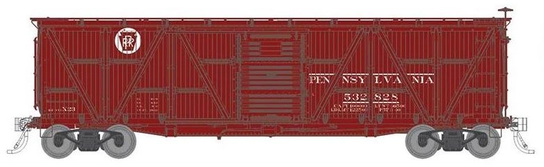 Rapido Trains 177006A HO Scale X23 Boxcar Circle Keystone Pennsylvania PRR Single Car 2 (# Varies) 1 Rapido Trains 177006A HO Scale X23 Boxcar Circle Keystone Pennsylvania PRR Single Car 2 (# Varies)