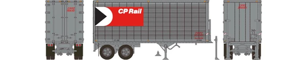 Rapido Trains 403071 HO Scale 26' Can-Car Dry Van Trailer CP Rail 268347 2 Rapido Trains 403071 HO Scale 26' Can-Car Dry Van Trailer CP Rail 268347 - Image 2