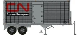 Rapido Trains 403093 HO Scale 26' Can-Car Dry Van Trailer With Side Door CN Express 206183