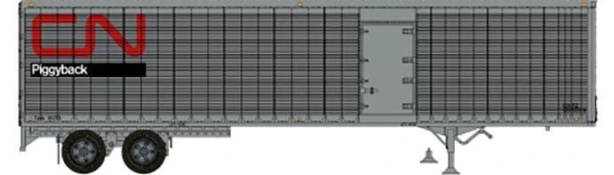 Rapido Trains 403111 HO Scale 45' Trailmobile Dry Van Trailer W/ Side Door CN 204934 1 Rapido Trains 403111 HO Scale 45' Trailmobile Dry Van Trailer W/ Side Door CN 204934