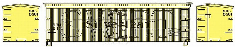 Roundhouse 85509 HO Scale 36' Wood Meat Reefer Swift Silverleaf SRL 2463 - NOS 2 Roundhouse 85509 HO Scale 36' Wood Meat Reefer Swift Silverleaf SRL 2463 - NOS - Image 2