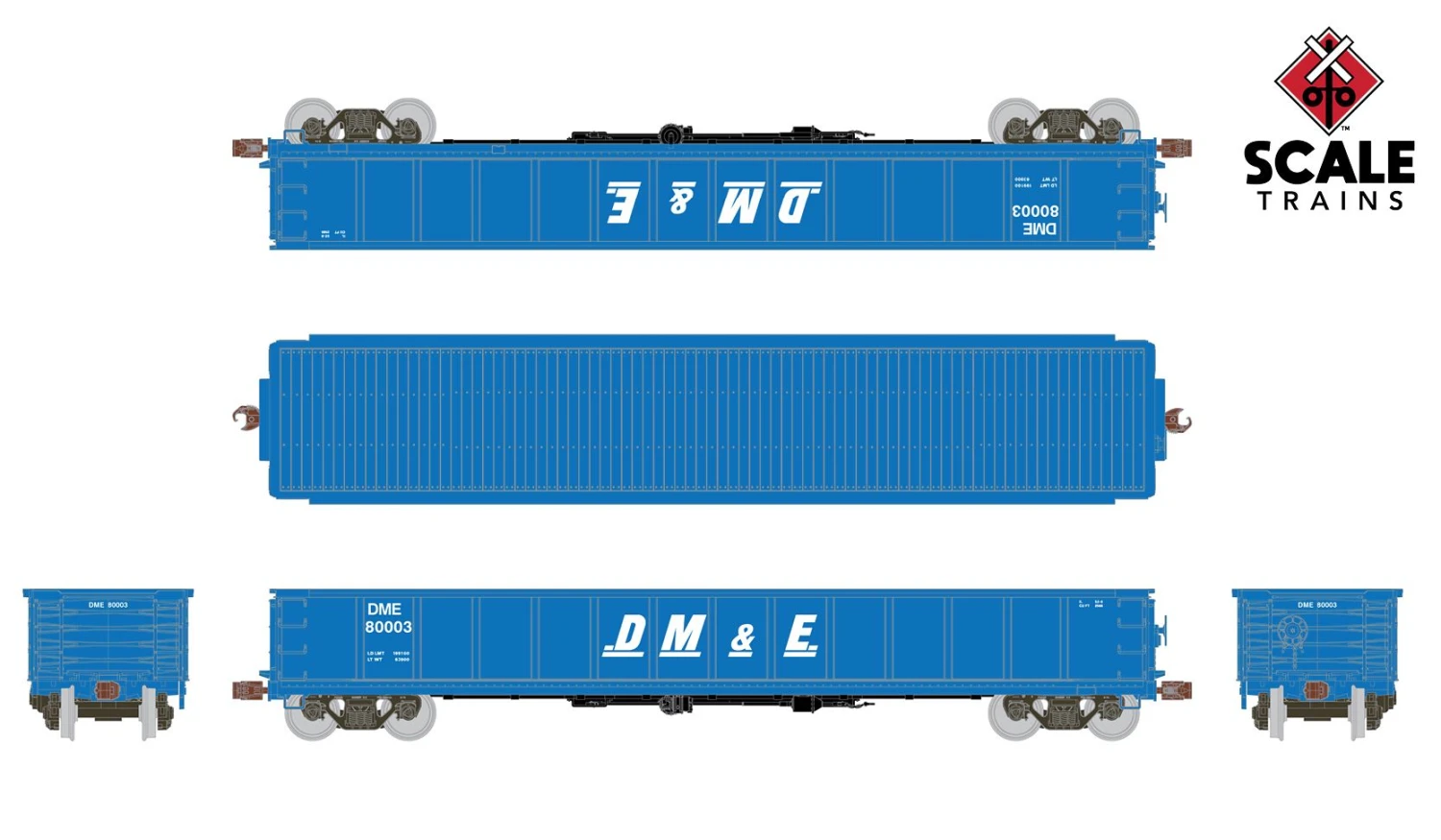 ScaleTrains Kit Classics 1184 Havelock Shops 52'6" Gondola DM&E 80085 2 ScaleTrains Kit Classics 1184 Havelock Shops 52'6" Gondola DM&E 80085 - Image 2
