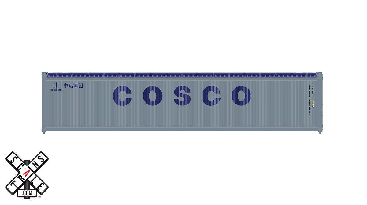 ScaleTrains Operator 11064 HO Scale 40' CIMC Tarp Top Container Cosco 541023 1 ScaleTrains Operator 11064 HO Scale 40' CIMC Tarp Top Container Cosco 541023