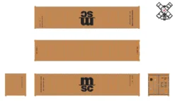 ScaleTrains Operator 11236 HO Scale 40' CIMC Container Mediterranean Shipping Company MSCU 587489 -Athearn || Atlas || Schuco Sales scaletrains operator 11236 ho scale 40 cimc container mediterranean shipping company mscu 587489 3