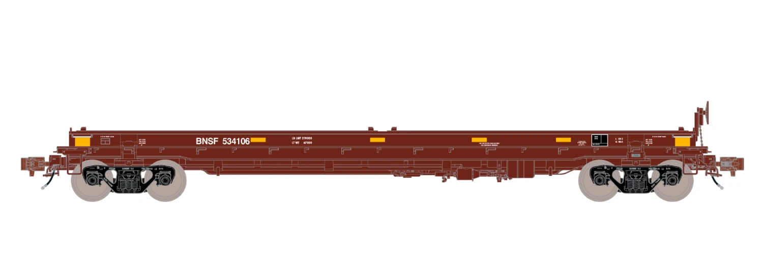 ScaleTrains Rivet 38403 HO Scale Thrall 48' Coil Steel Car BNSF "Wedge" 534110 3 ScaleTrains Rivet 38403 HO Scale Thrall 48' Coil Steel Car BNSF "Wedge" 534110 - Image 3