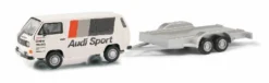 Schuco 452651000 HO Scale (1:87) VW T3c AUDI SPORT Van With Trailer