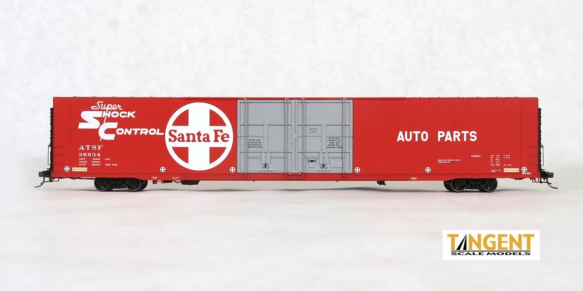 Tangent Scale Models 25023-01 HO Scale Greenville 86' Auto Parts Boxcar Santa Fe ATSF 36908 2 Tangent Scale Models 25023-01 HO Scale Greenville 86' Auto Parts Boxcar Santa Fe ATSF 36908 - Image 2