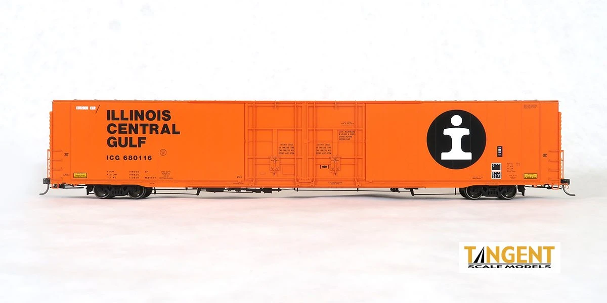Tangent Scale Models 25030-05 HO Scale Greenville 86' Auto Parts Boxcar Illinois Central ICG 680121 2 Tangent Scale Models 25030-05 HO Scale Greenville 86' Auto Parts Boxcar Illinois Central ICG 680121 - Image 2