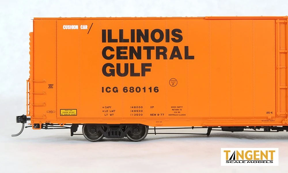 Tangent Scale Models 25030-05 HO Scale Greenville 86' Auto Parts Boxcar Illinois Central ICG 680121 4 Tangent Scale Models 25030-05 HO Scale Greenville 86' Auto Parts Boxcar Illinois Central ICG 680121 - Image 4