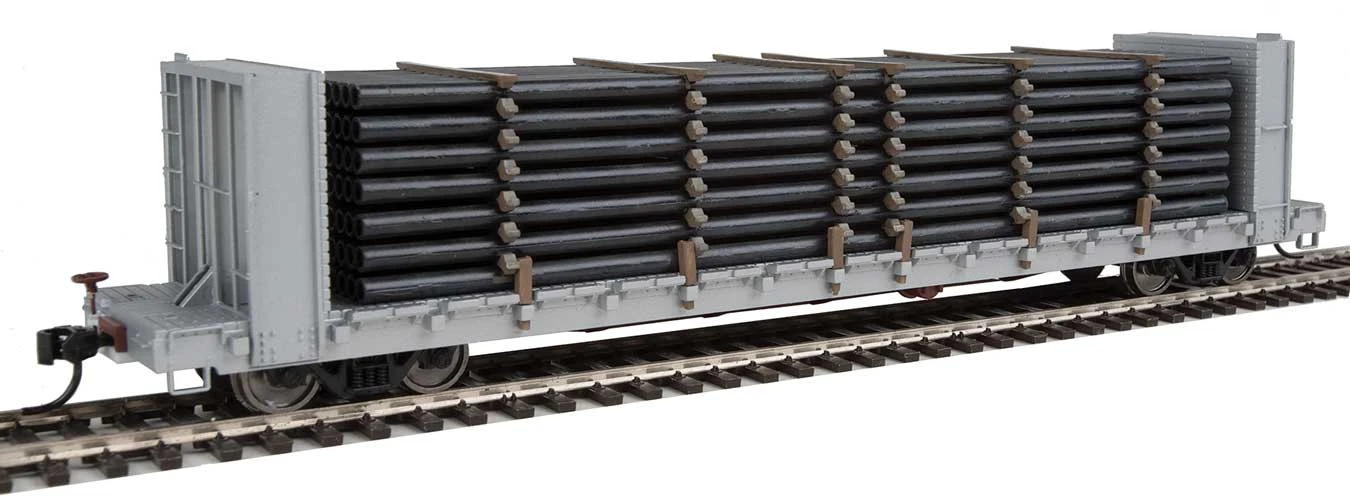 Walthers 949-3250 HO Scale Pipe Load For 910-5800 Series Bulkhead Flatcar 2 Walthers 949-3250 HO Scale Pipe Load For 910-5800 Series Bulkhead Flatcar - Image 2