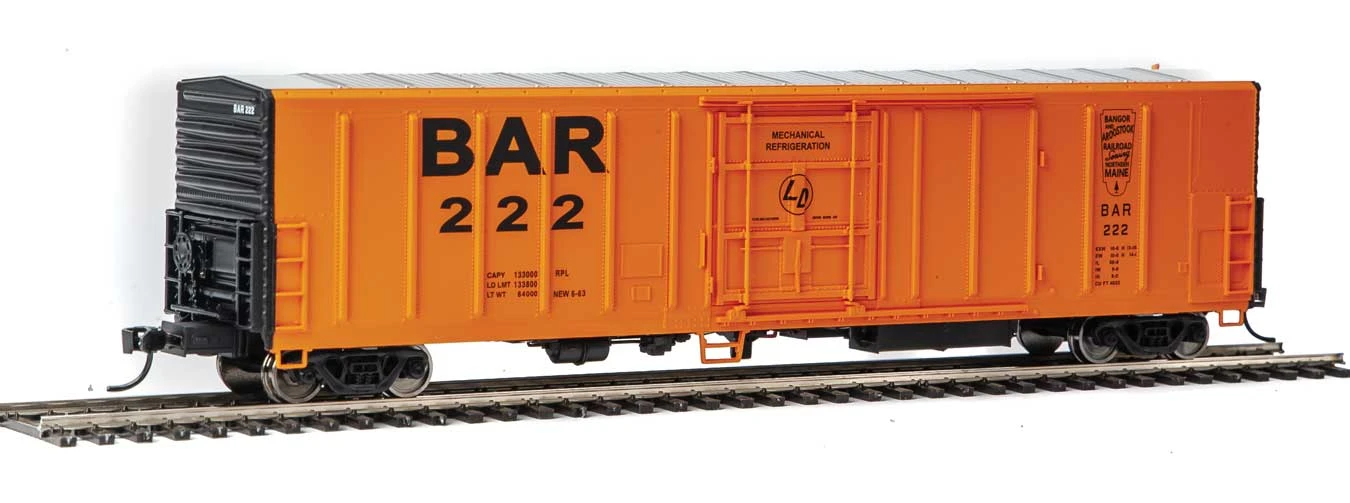 Walthers Mainline 910-3906 HO Scale 57' Mechanical Reefer Bangor & Aroostook BAR 222 1 Walthers Mainline 910-3906 HO Scale 57' Mechanical Reefer Bangor & Aroostook BAR 222