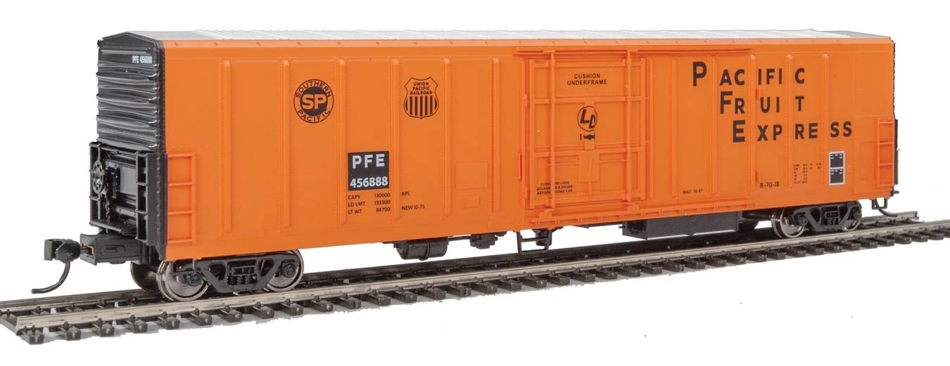 Walthers Mainline 910-3936 HO Scale 57' Mechanical Reefer Pacifc Fruit Express PFE 456888 1 Walthers Mainline 910-3936 HO Scale 57' Mechanical Reefer Pacifc Fruit Express PFE 456888